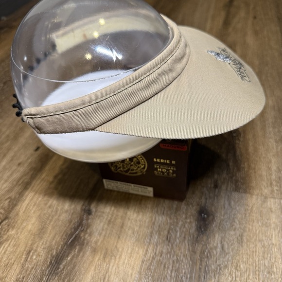 Imperial King & Prince Golf Visor Wide Brim Khaki Tan Black St Simon Sea Island - Picture 4 of 7